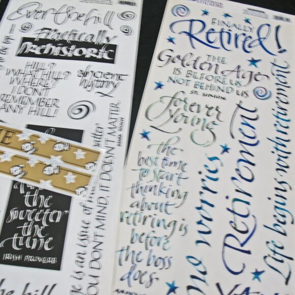 Teri Martin Dimensional stickers Retirement Time, Over the hill. - Picture 5 of 5